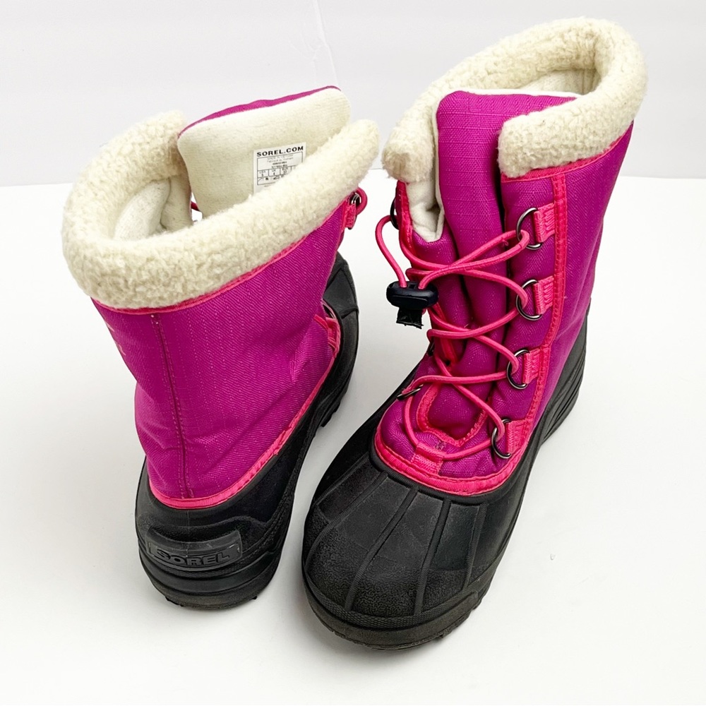 SOREL Cumberland Pink Toggle Closure Insulated Waterproof Boots 5 Winter Snow